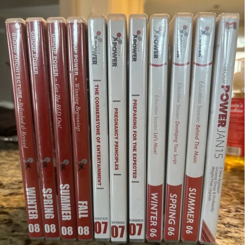 MOSSA BTS instructor kits. Each one contains the choreography book, DVD, & CD